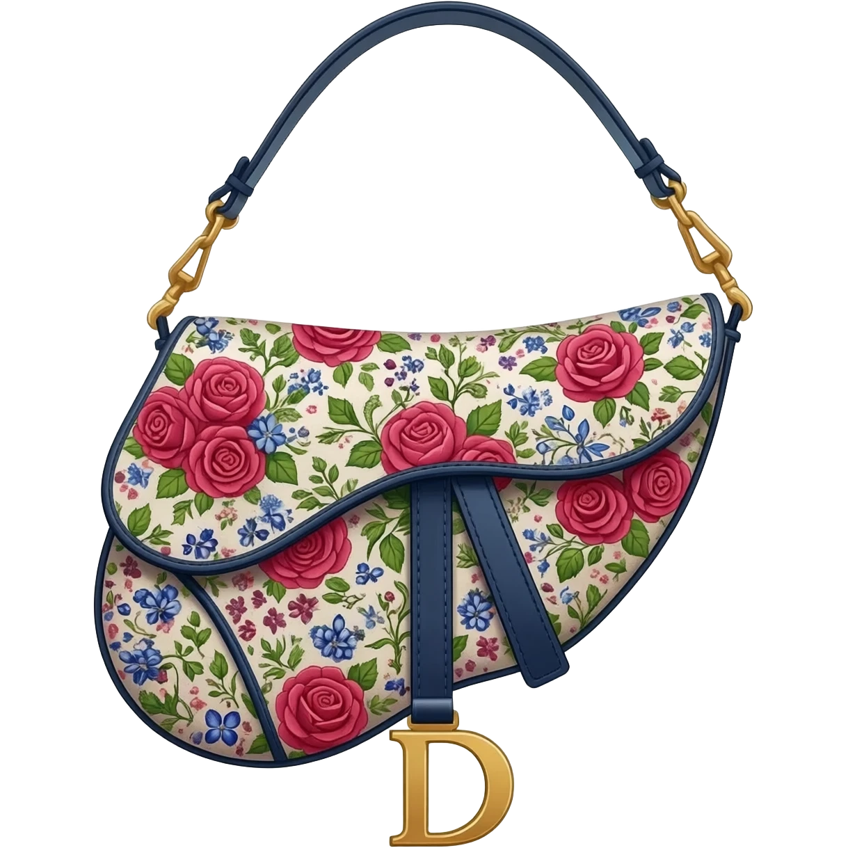 floral dior saddle bag emoji