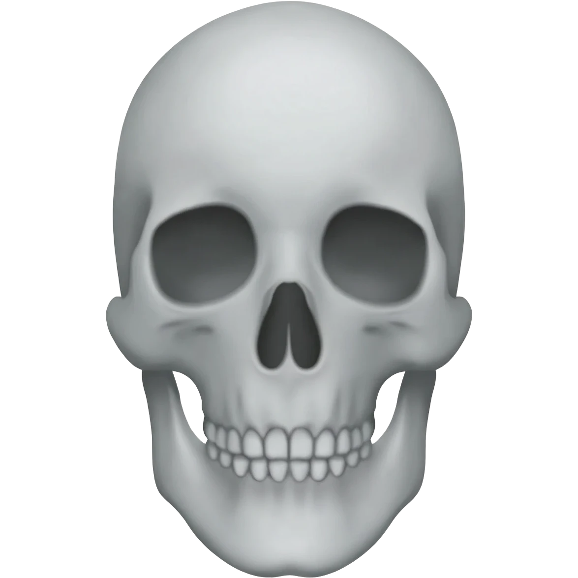 gray smoke with a skull emoji