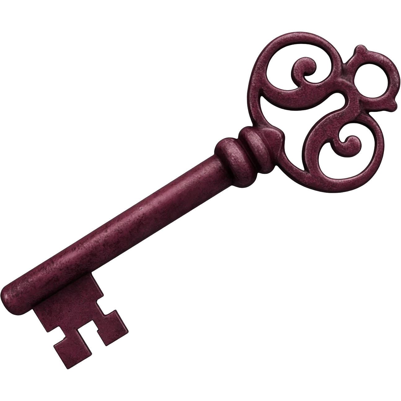 burgundy vintage key emoji