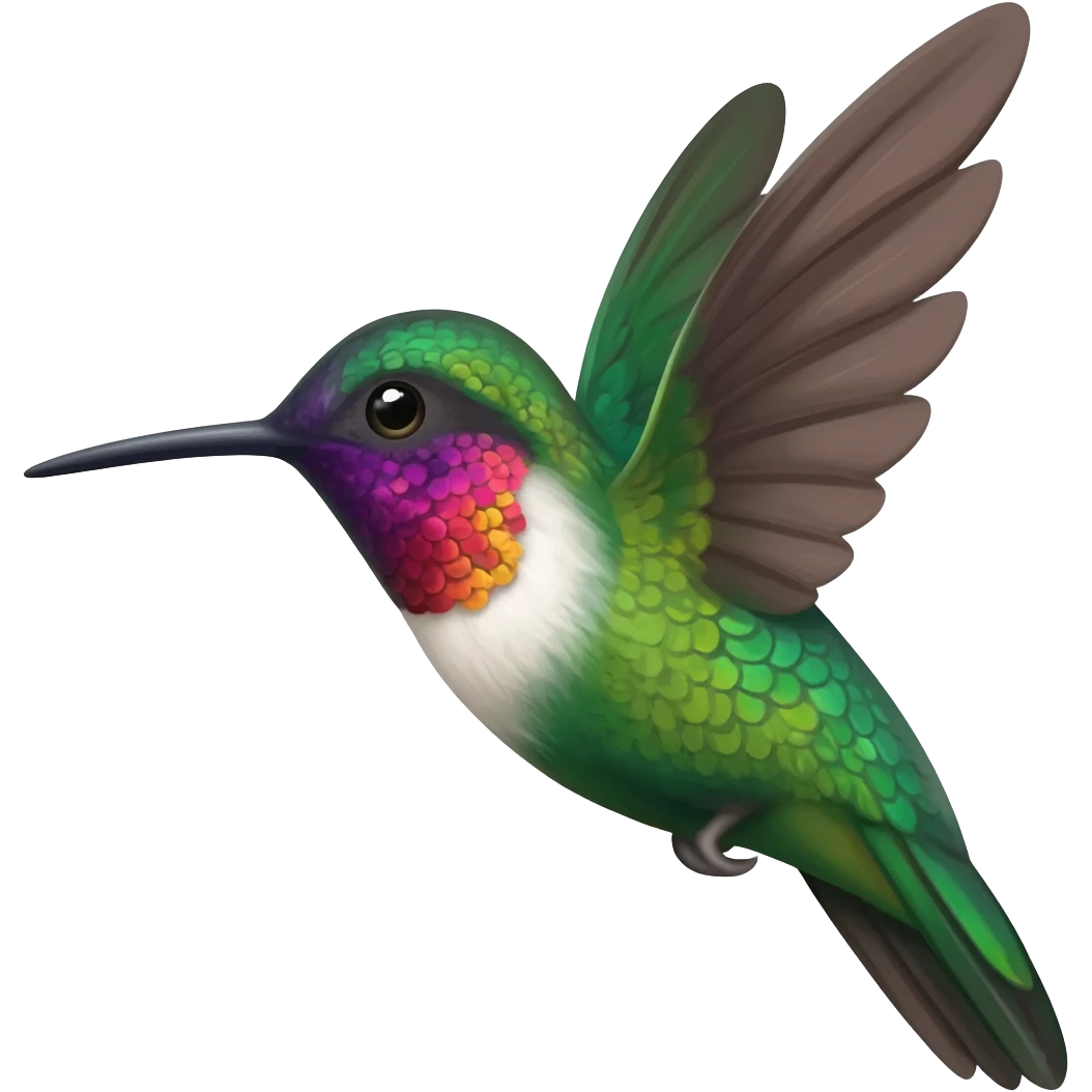 Bienestar colibrí emoji