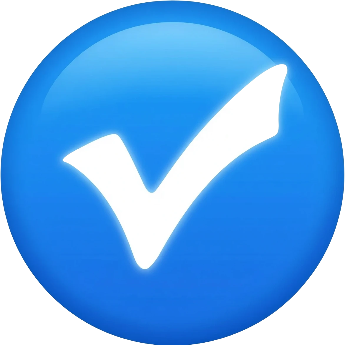 علامة توثيق الحساب زرقاء emoji