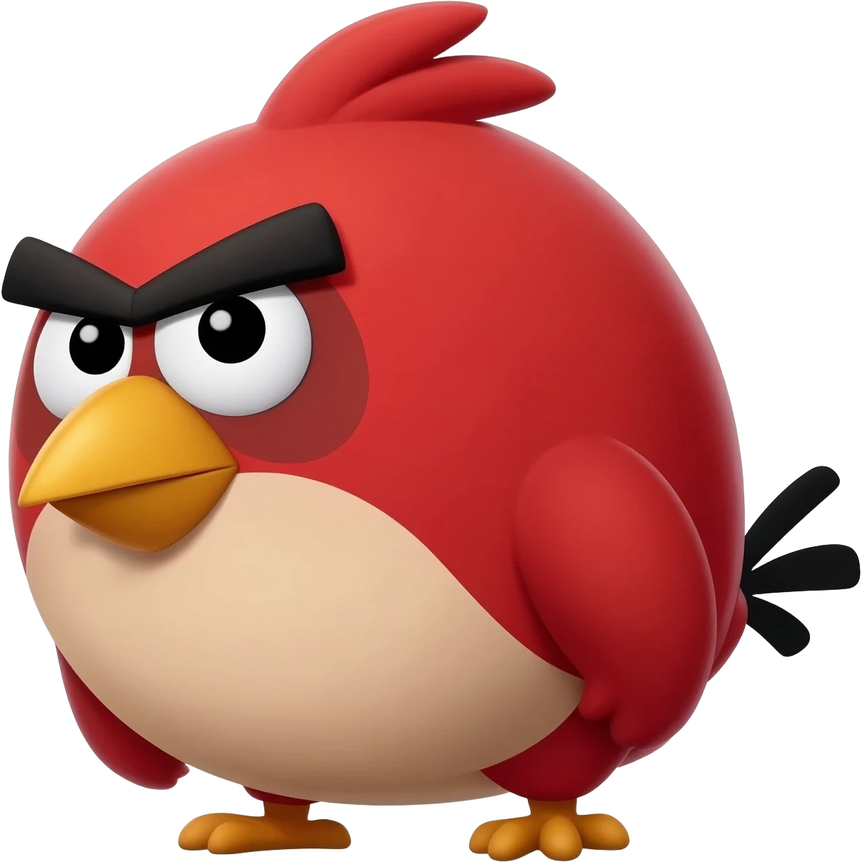 Red Angry birds emoji
