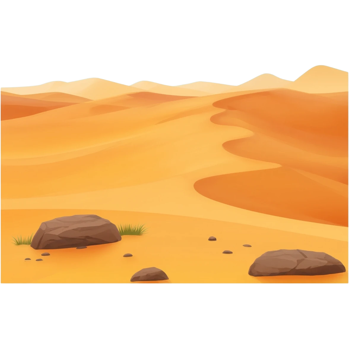 Desert full view emoji