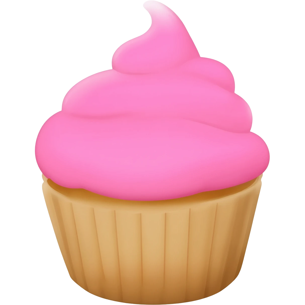 Cupcake with pink icing emoji