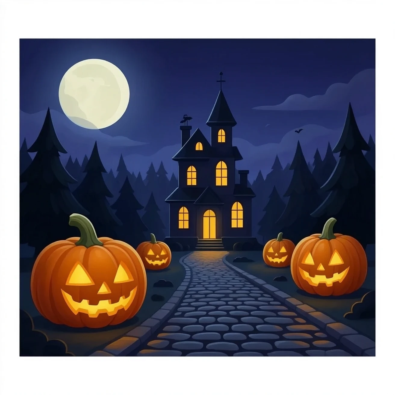 Halloween background emoji