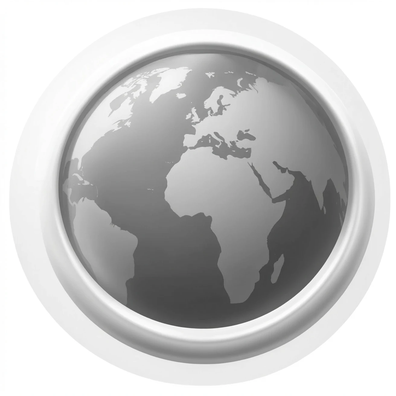 🌏 just black and white emoji