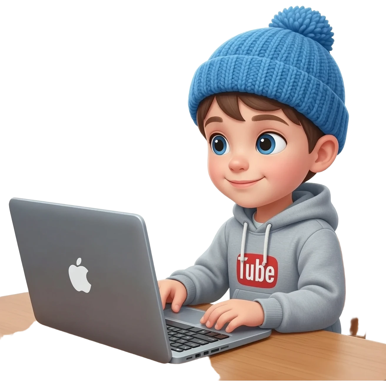 Skinny as fuck white child with a hat and jacket watching YouTube for 24 hours straight emoji