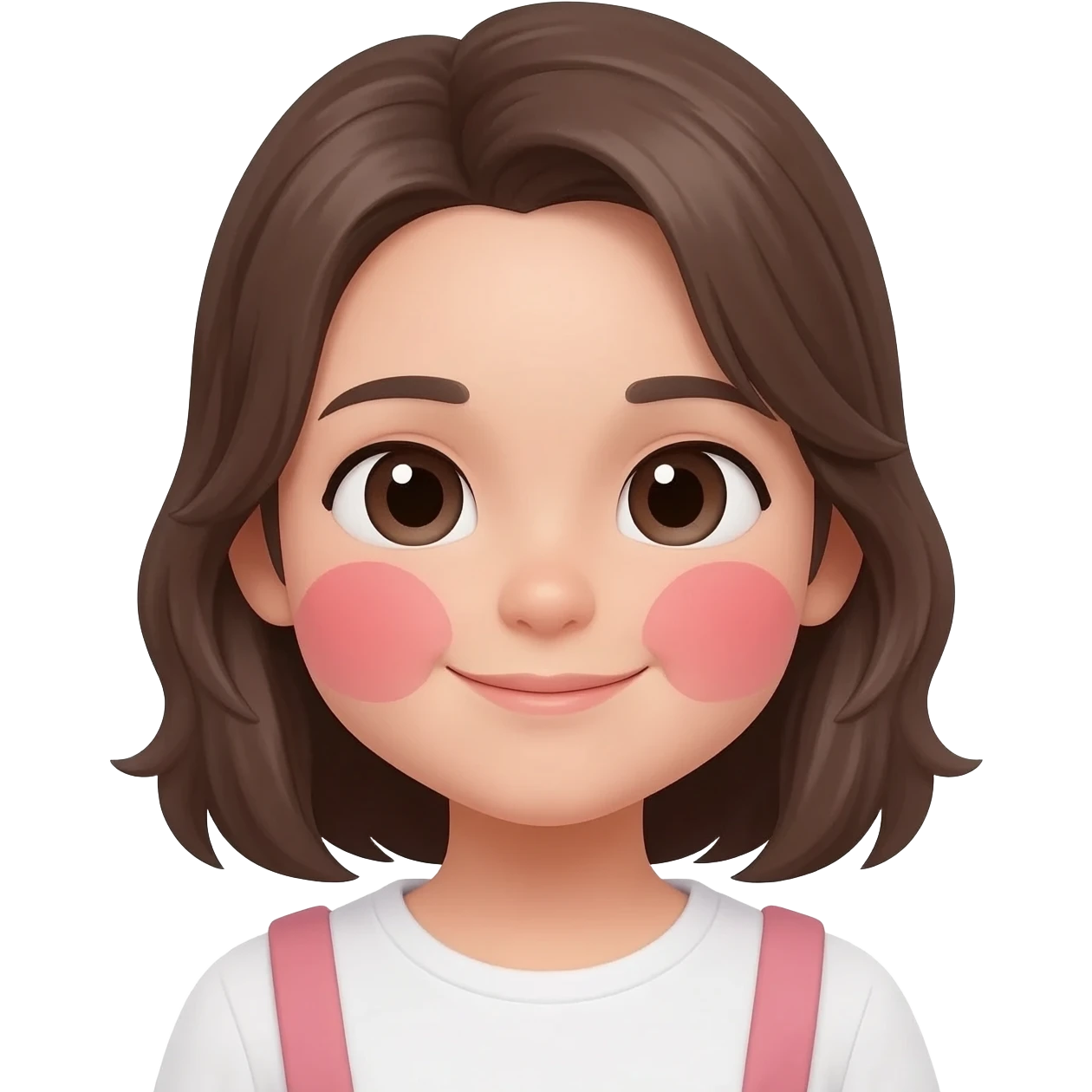 Create a emoji like a gurl blushing emoji