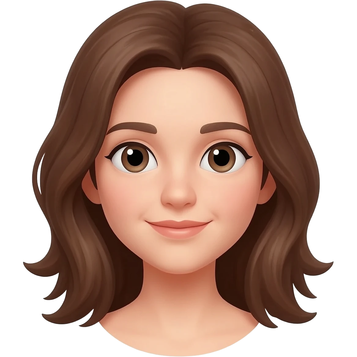 Brown haired emoji