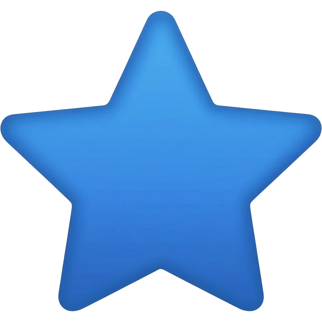 “Blue tick in the shape of a star.” emoji