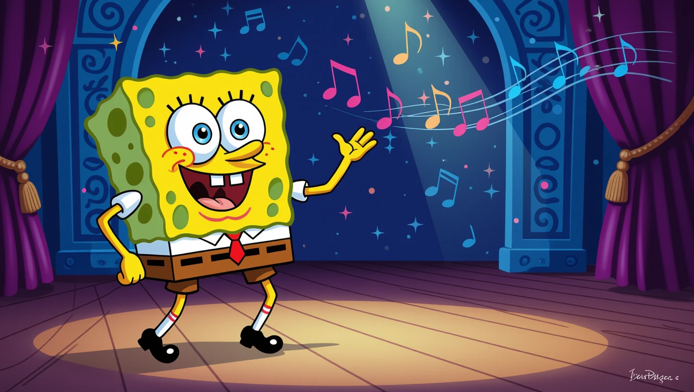 Bob l'éponge qui dance  emoji