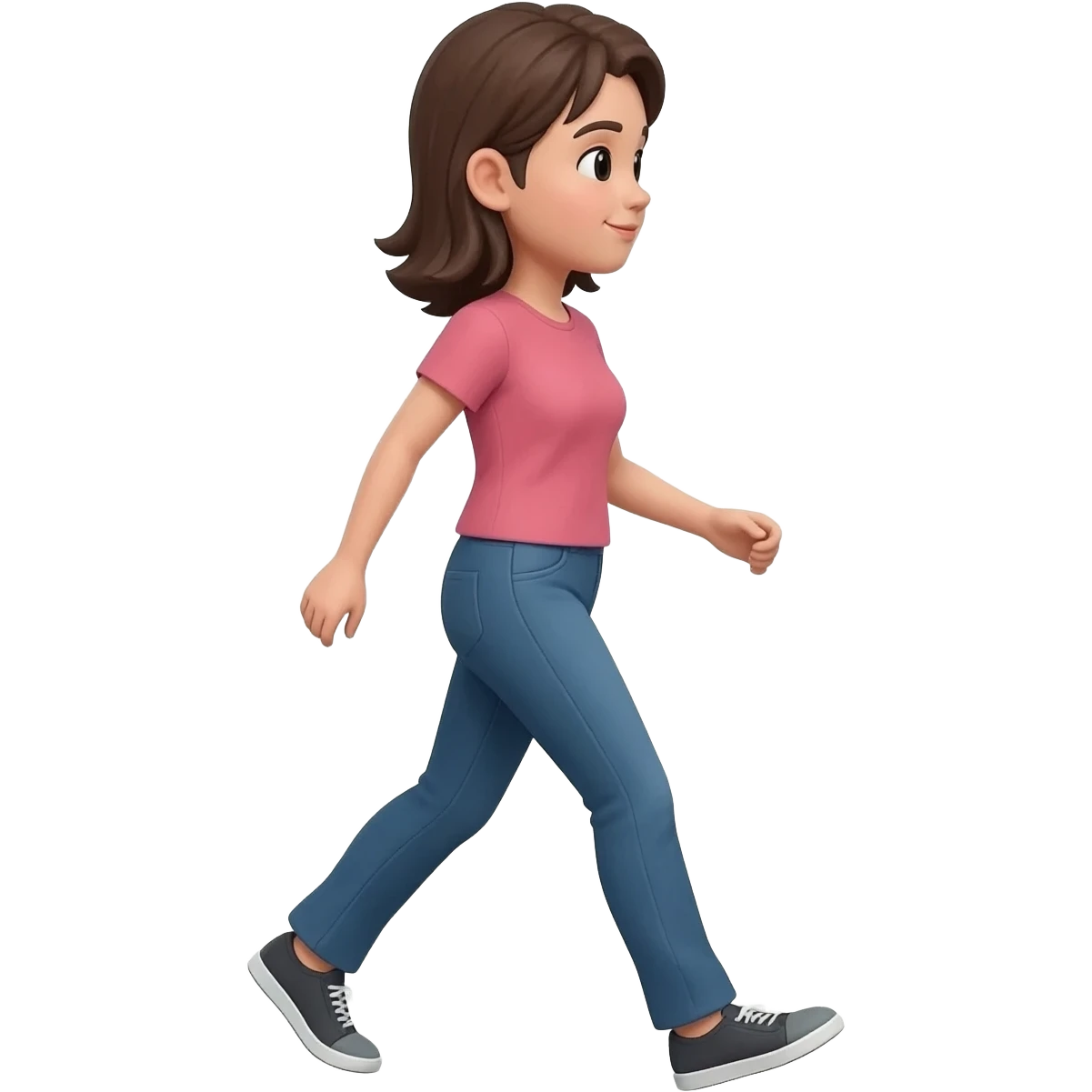 walking woman emoji