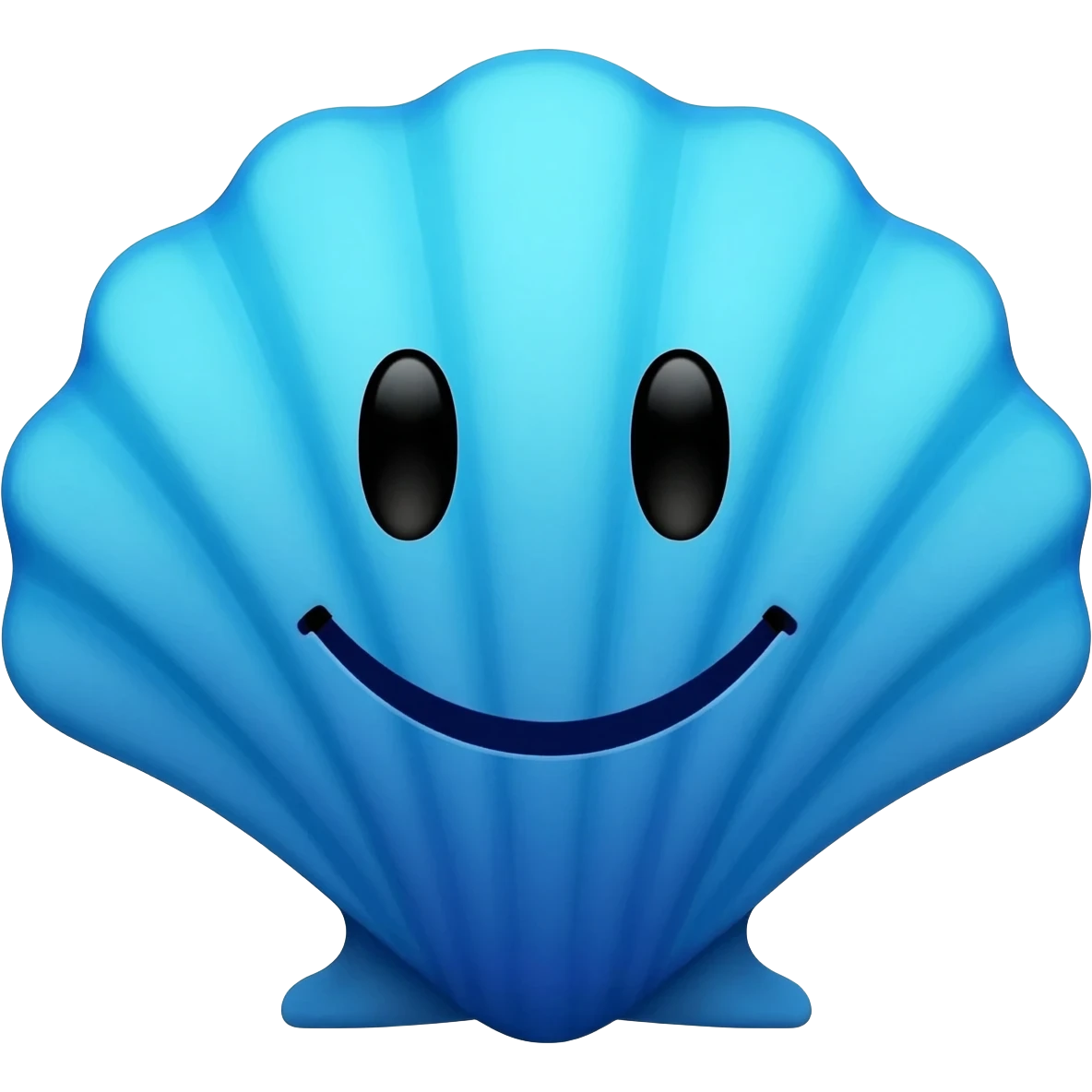 generator an image with Vibrant Blue Shell, Standard Emoji Anatomy, 3D Shading emoji