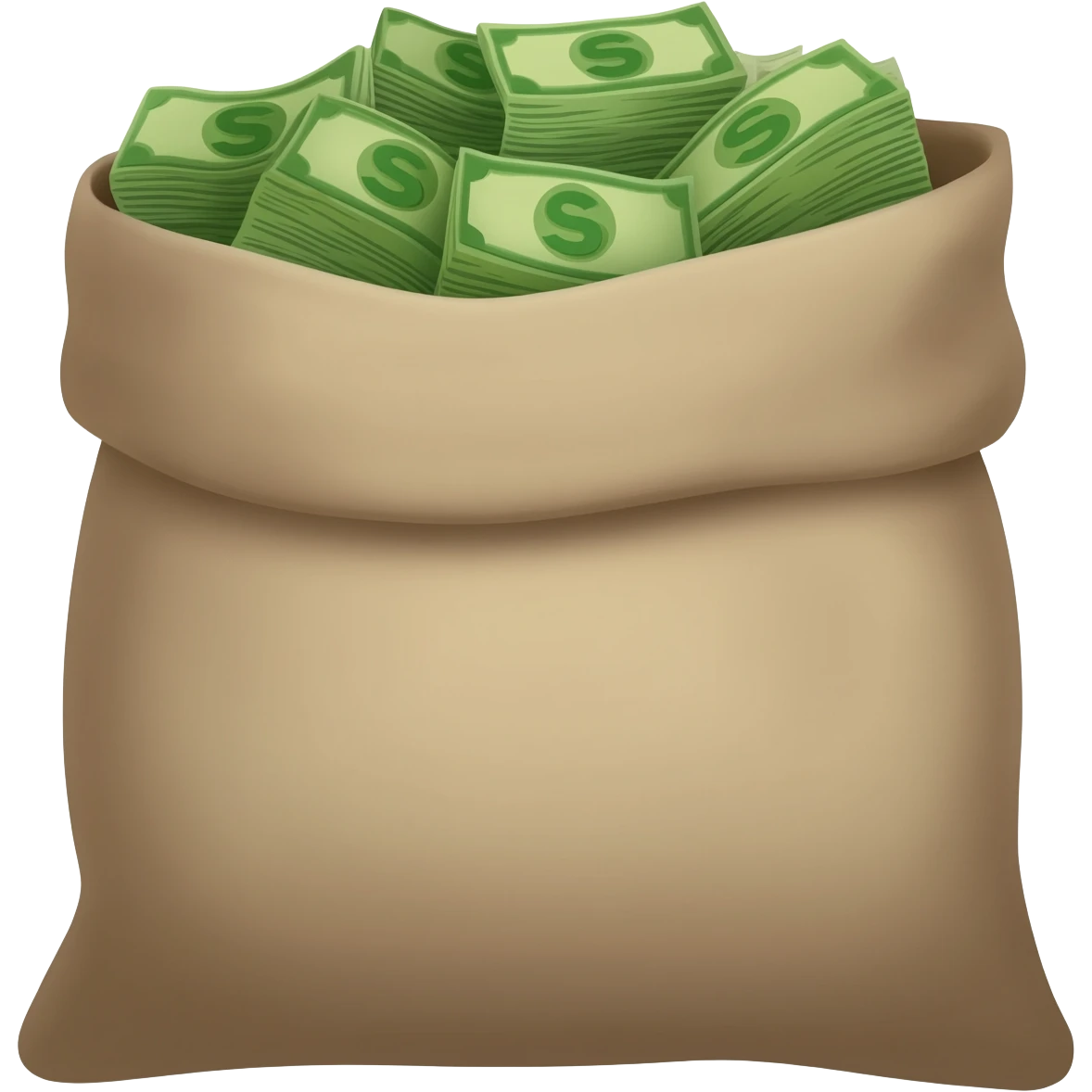 large sack of cash emoji