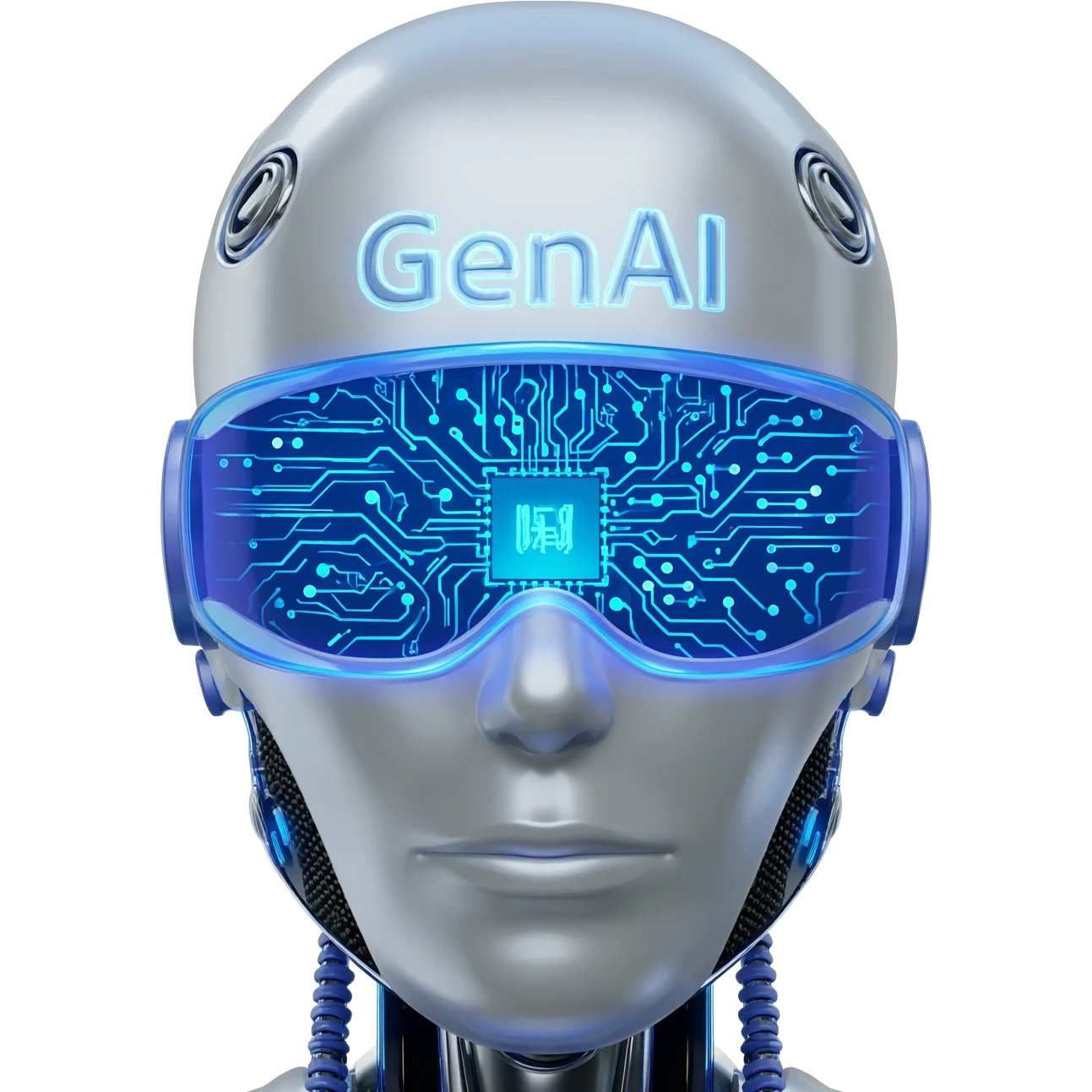 Robot, solo la cabeza. Y que simbolice GenAI emoji