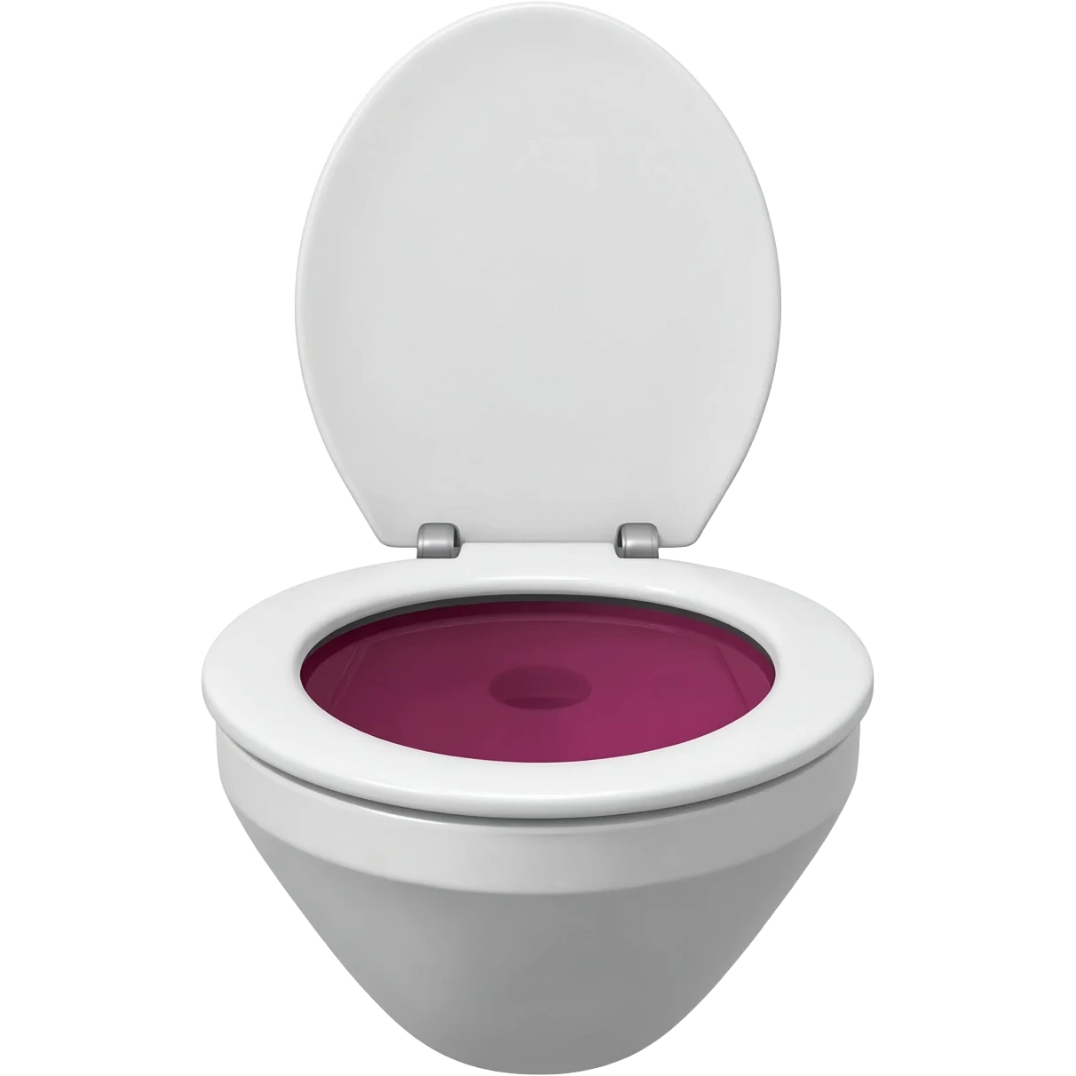 toilet with red water emoji