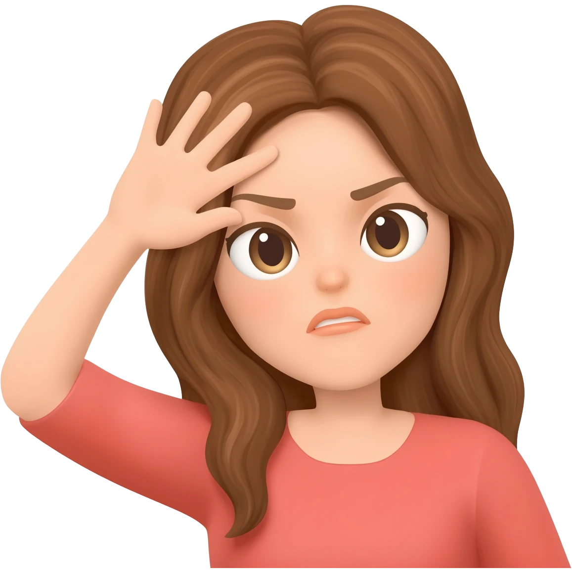 female smacking forehead with her palm emoji