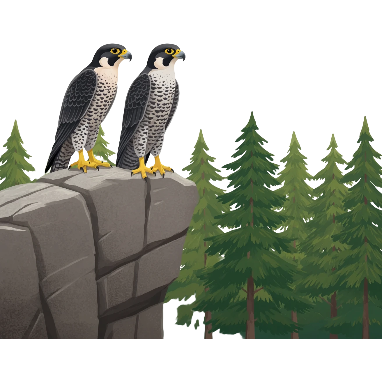 Peregrine Falcon duos Canada emoji