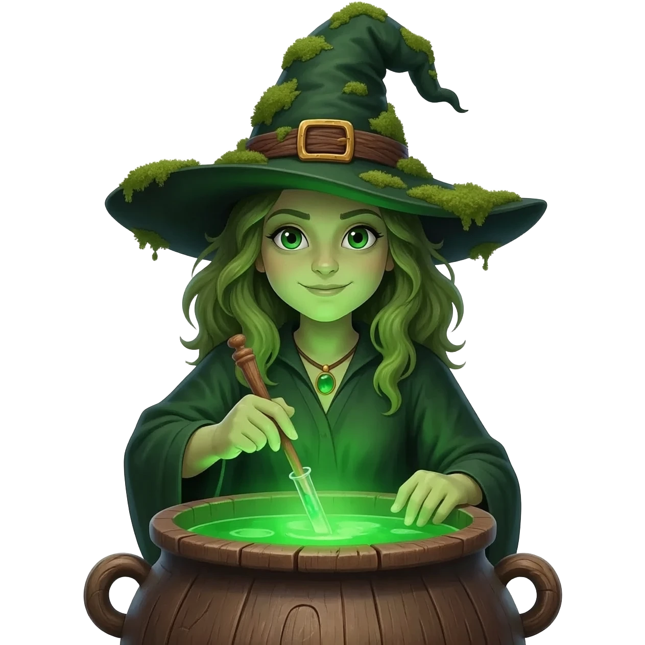 green witch cooking potion emoji