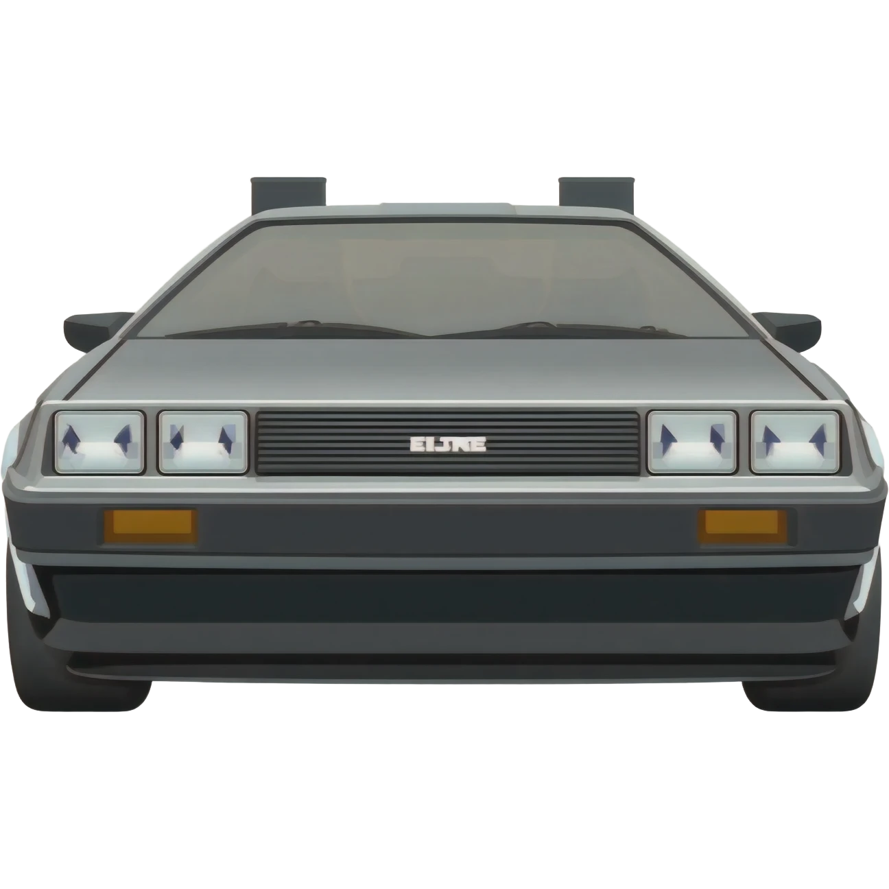 DeLorean Time Machine from Back to the Future emoji