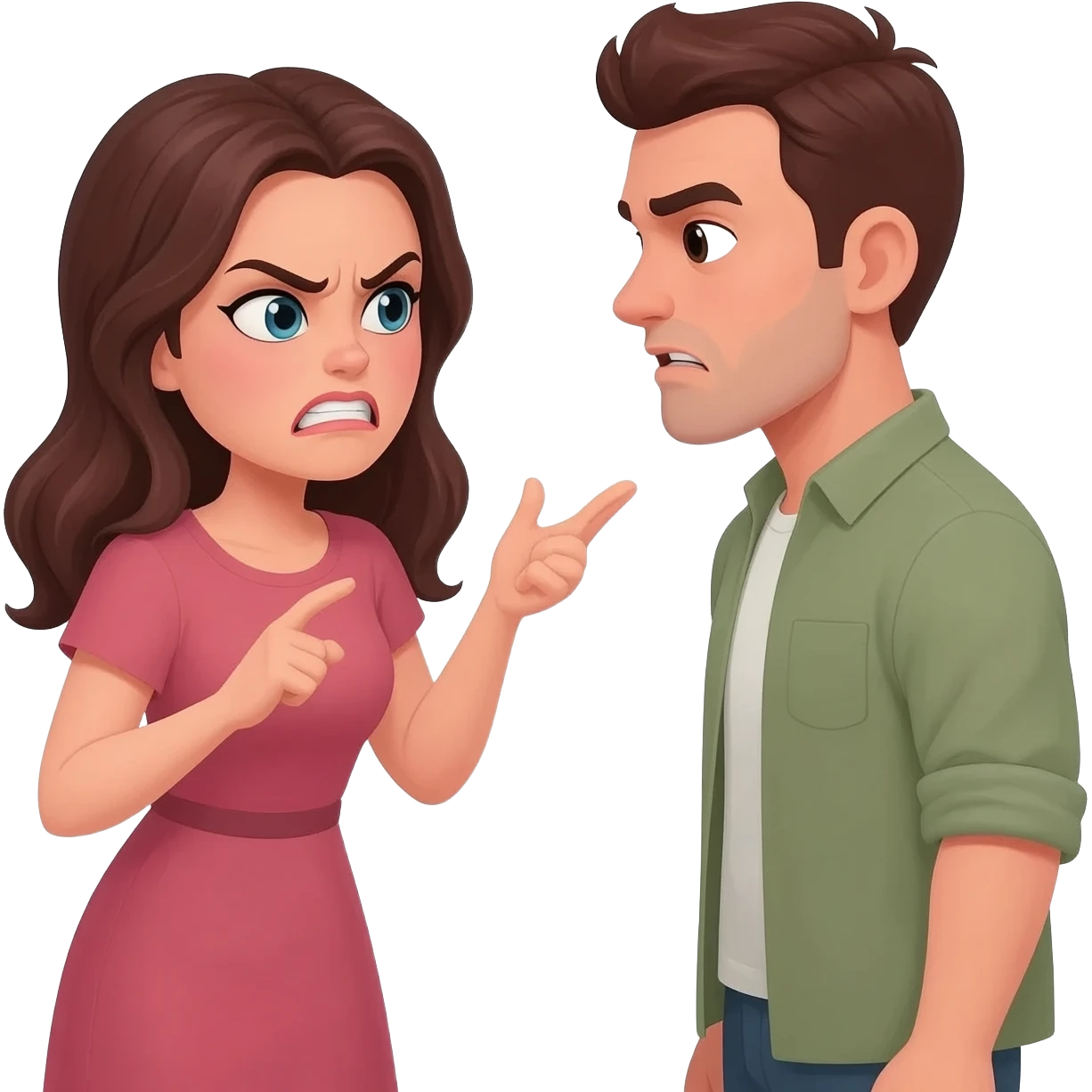 She became aggressive with him over the course of her stay, accusing him of infidelities and flirtations with the other girls emoji