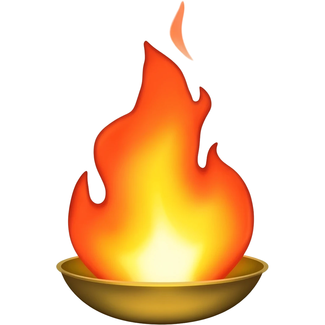 Balnça com fogo emoji