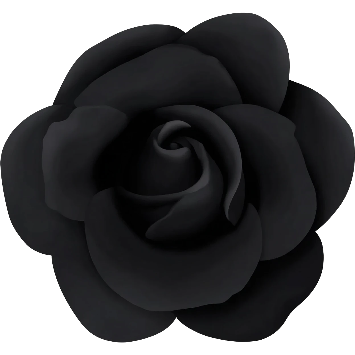 Rosa con pétalos negros emoji