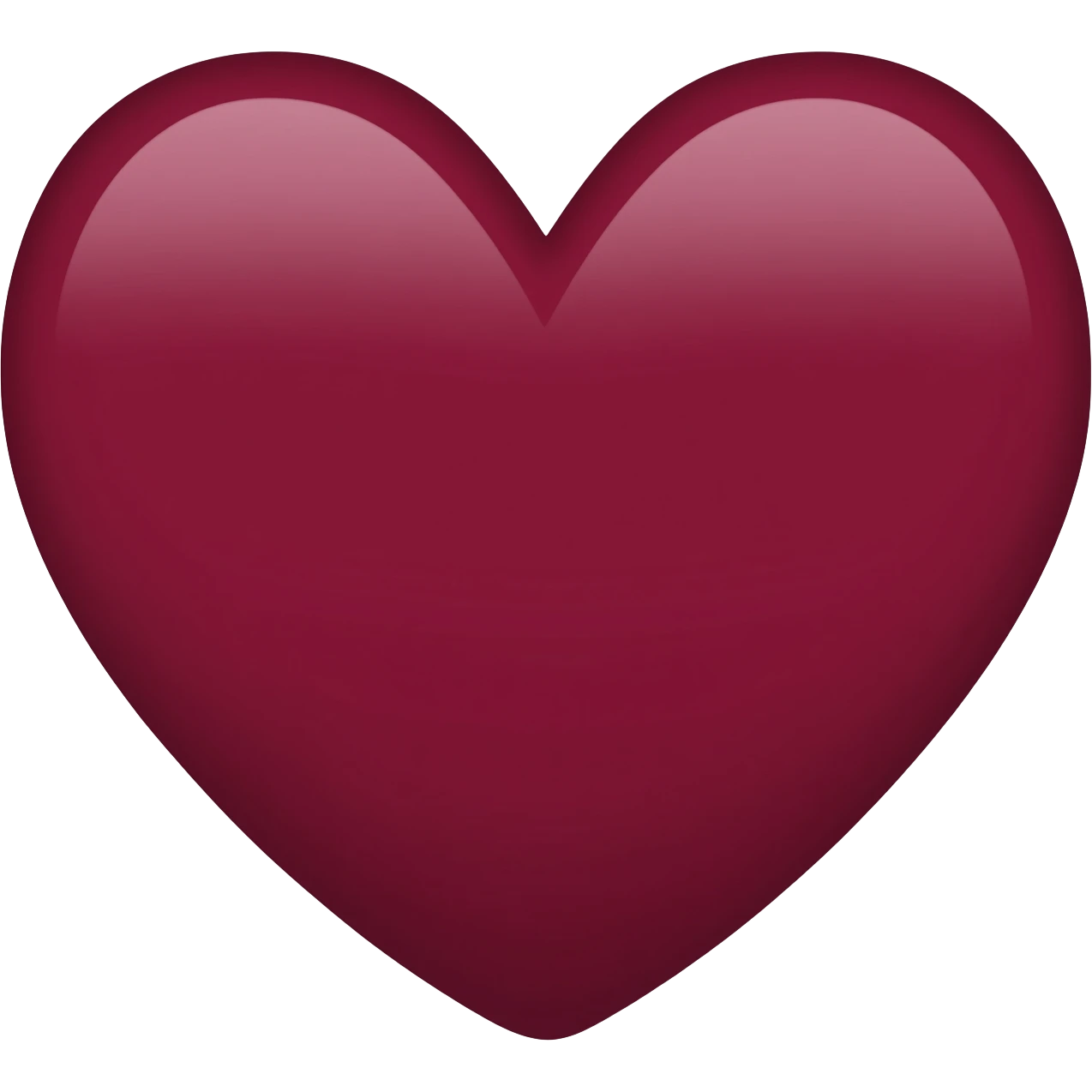 maroon heart emoji