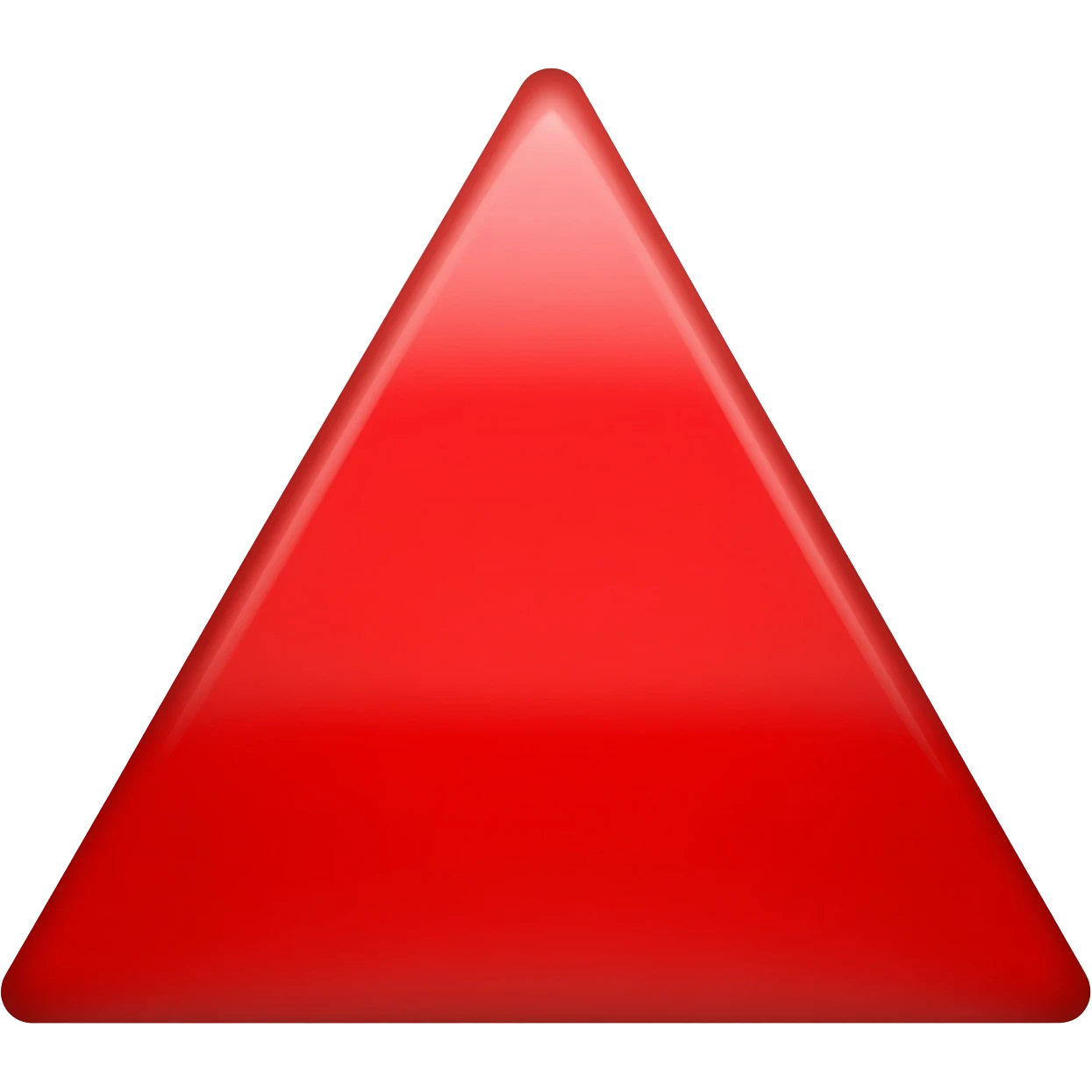 Triangle in red color emoji