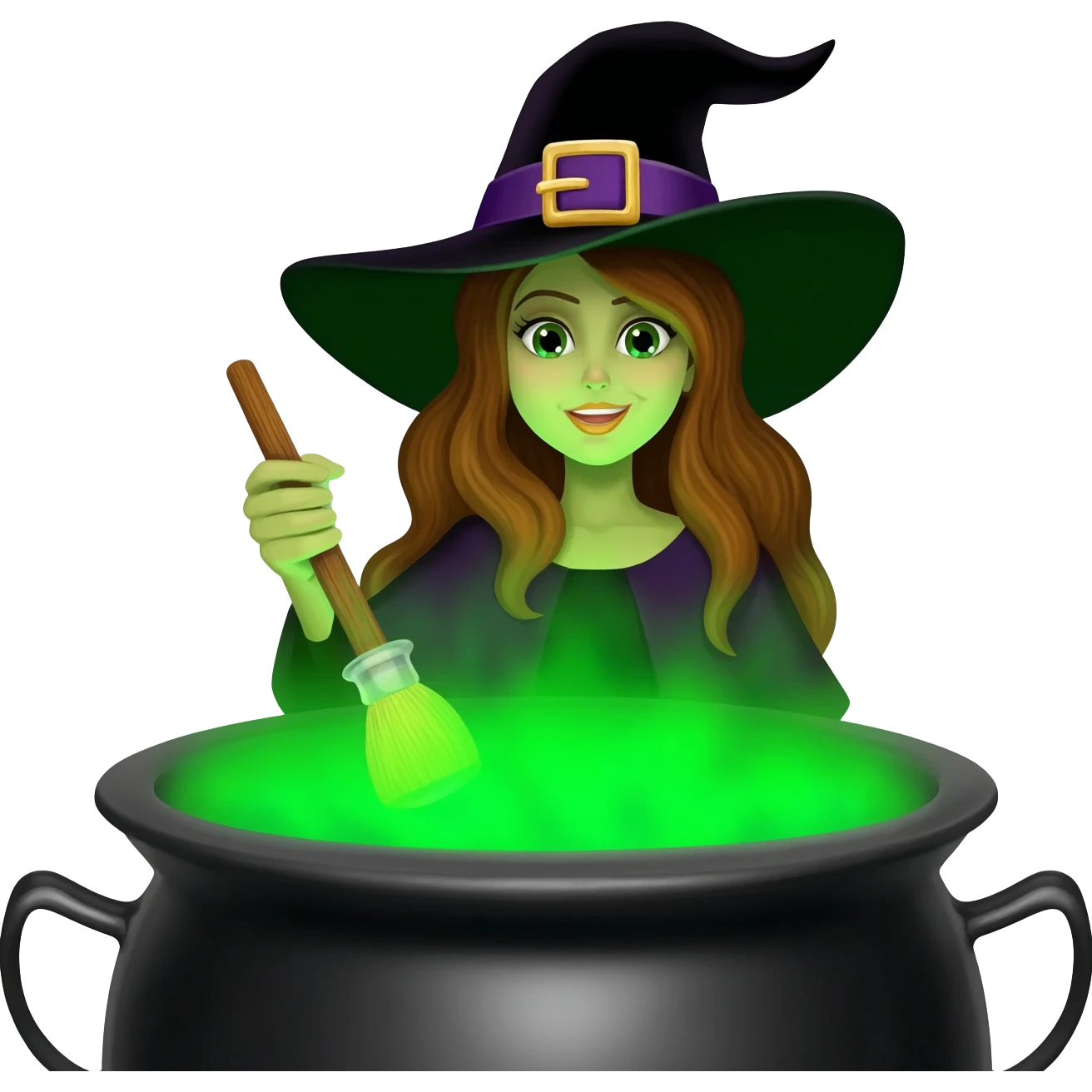 green witch cooking potion emoji