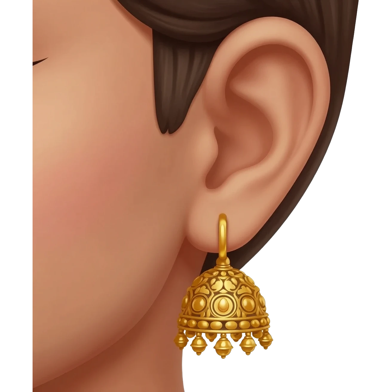 Generate a single jhumka of girls emoji