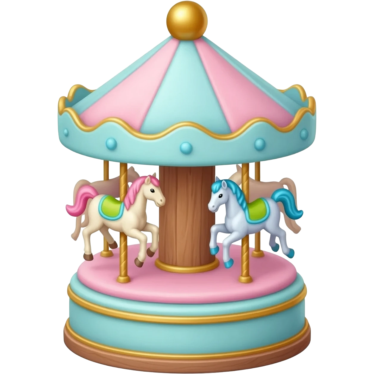 Carousel cake (carousel with sits like a piece of cake) emoji