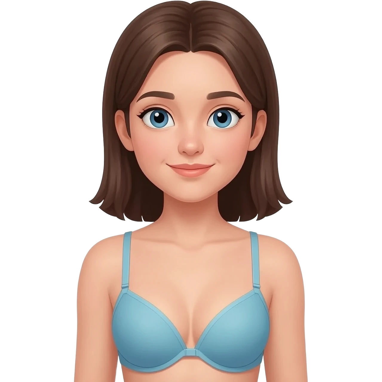 A GIRL WHO IS OUR WHOLE and you could see her breasts through her bra and clothes emoji