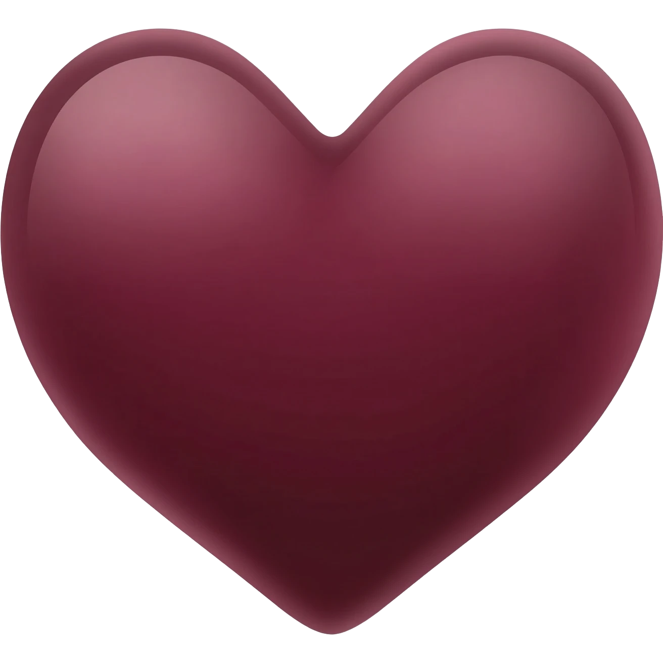 Wine color heart emoji emoji
