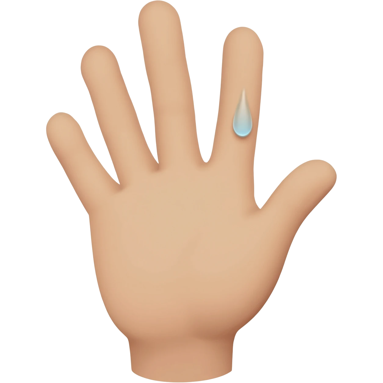 Fais un émotions avec c'est main qui pleure emoji