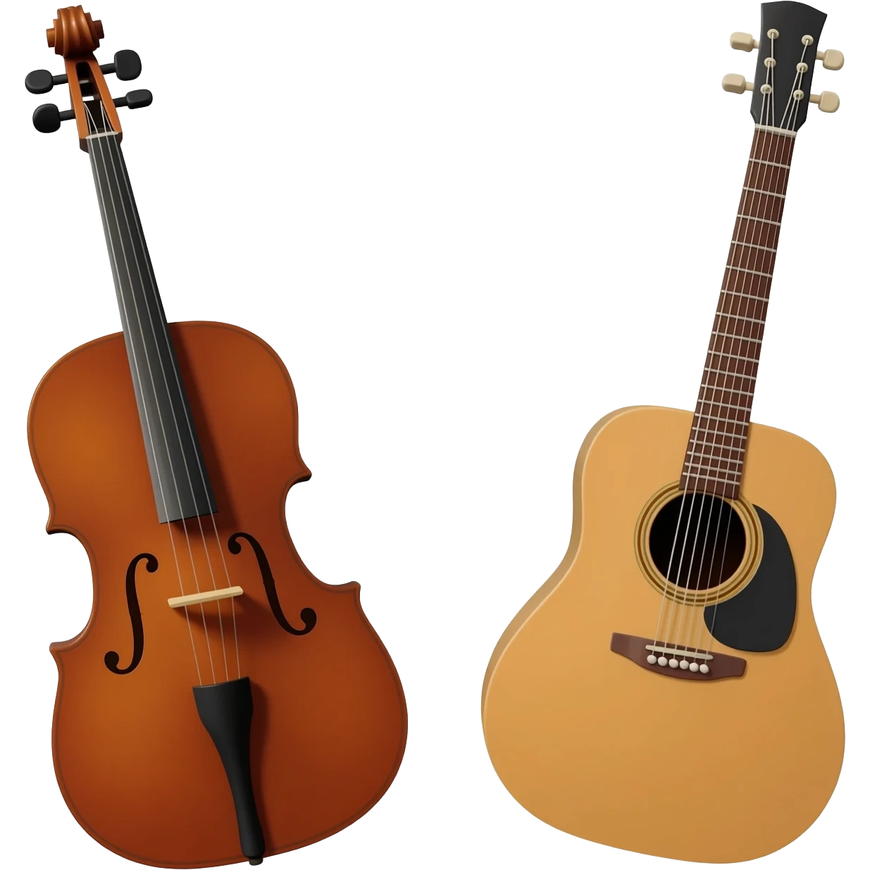 cello and acoustic guitar emoji