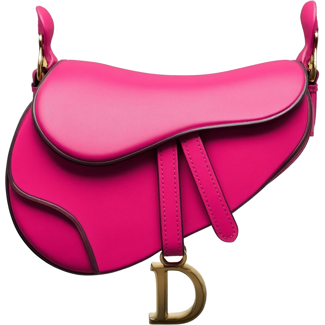 dior pink saddle bag emoji