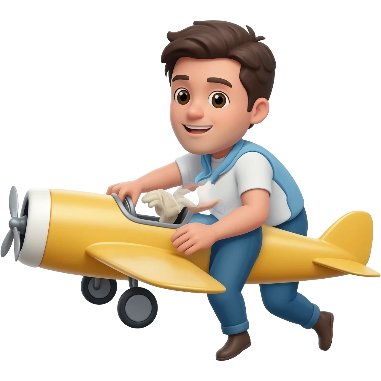 build a plane while flying it emoji