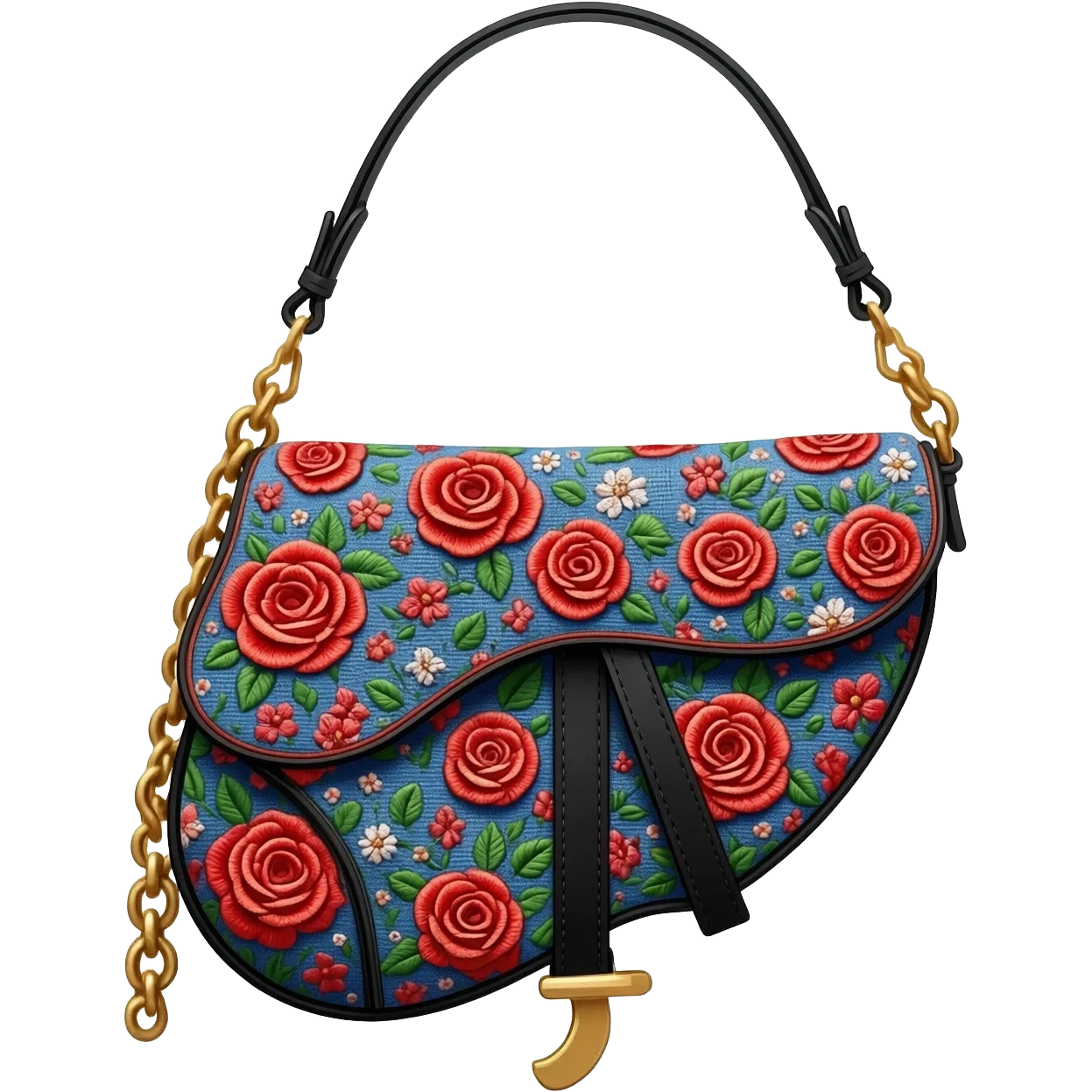 floral dior saddle bag emoji