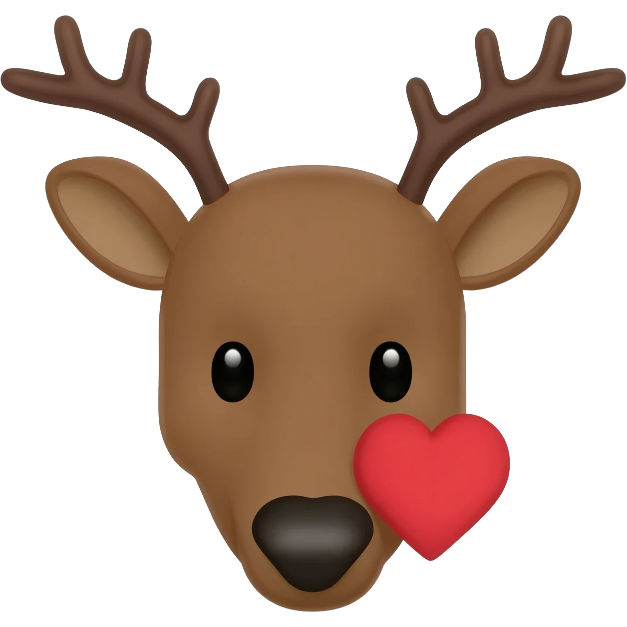 Elchgesicht das einen Kuss zuwirft emoji