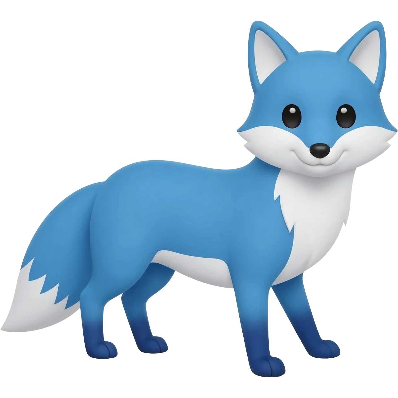 Emoji blue fox emoji