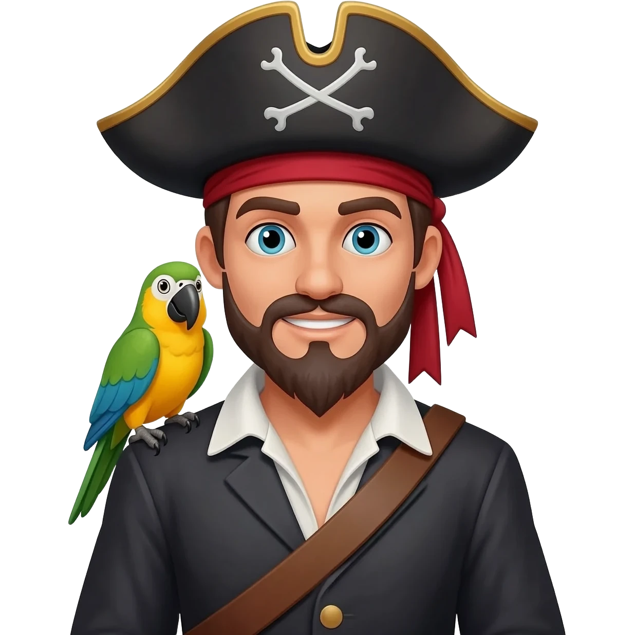 pirate and parrot emoji