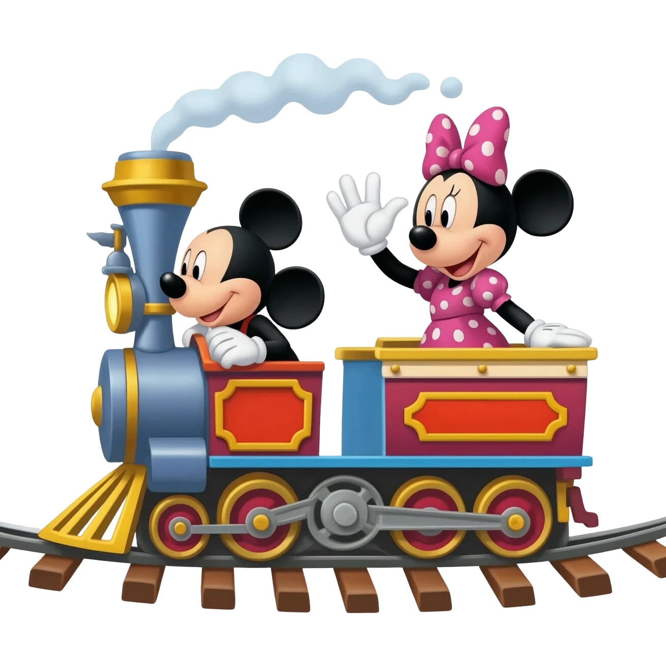 mickey and minnies runaway raiklway emoji