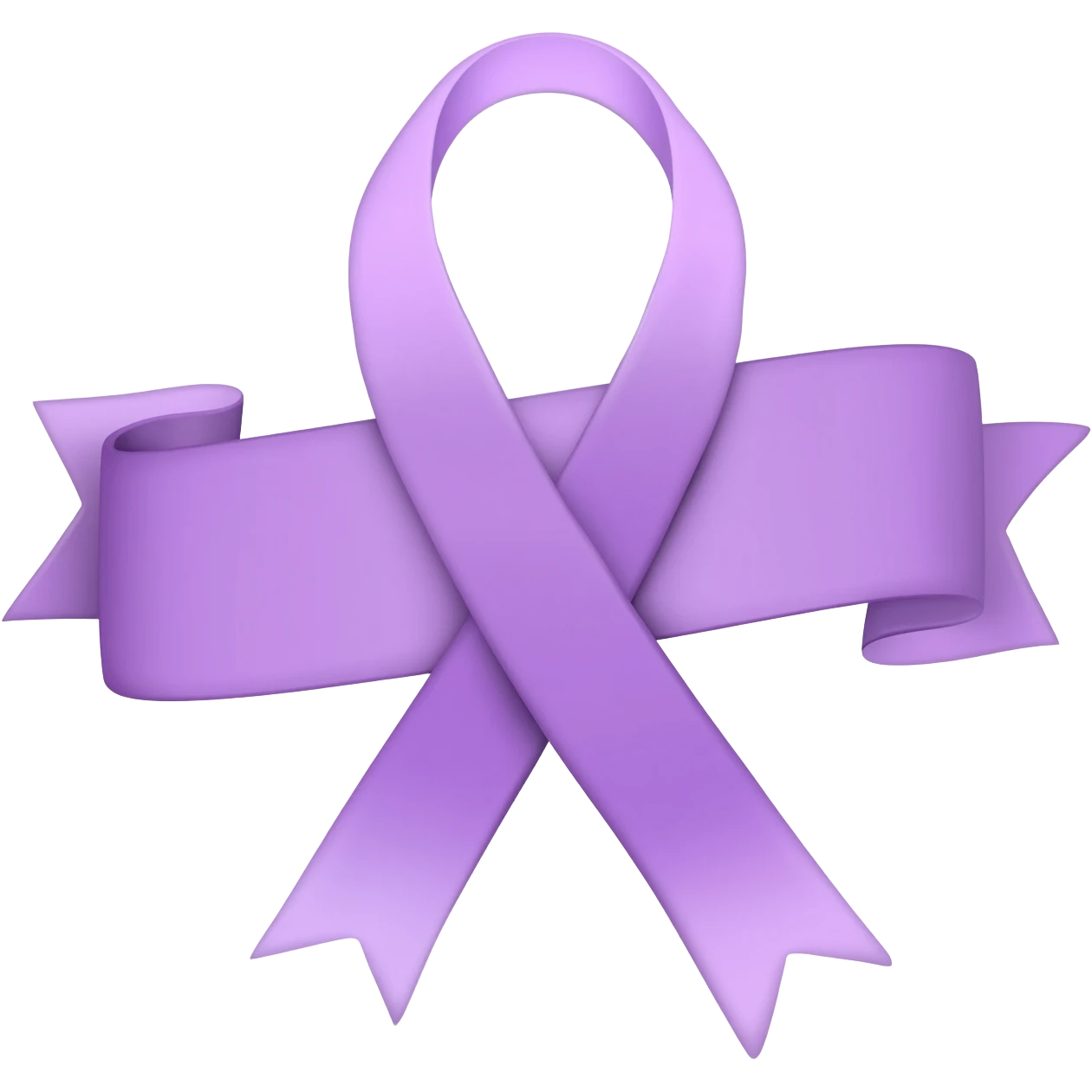 Purple ribbon emoji