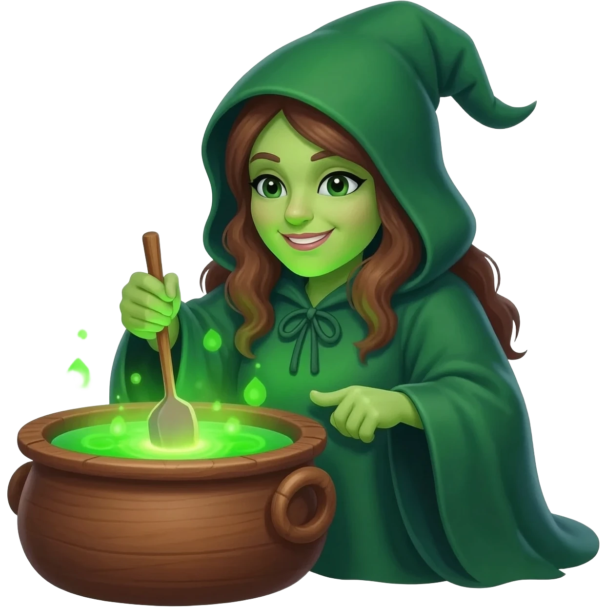 green witch cooking potion emoji