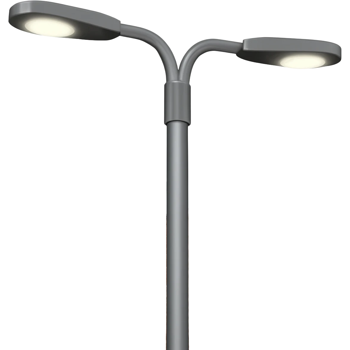 Make me an emoji of T shaped Lamppost with 2light on the edge of T's hand infront of a building emoji