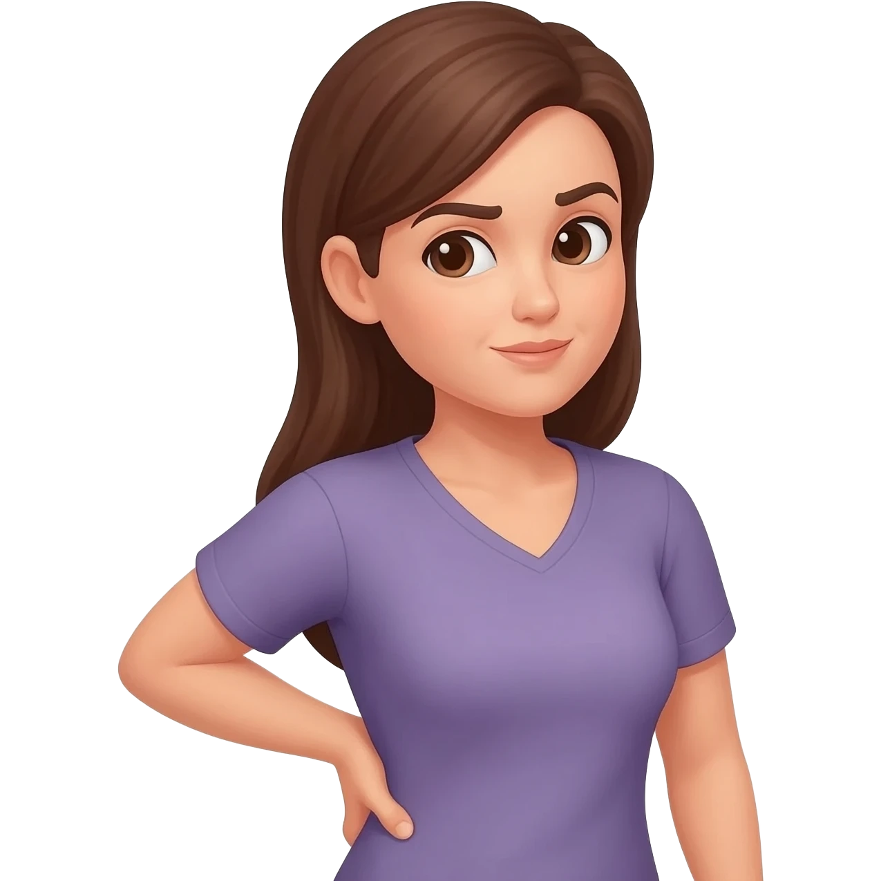 Woman Back pain emoji