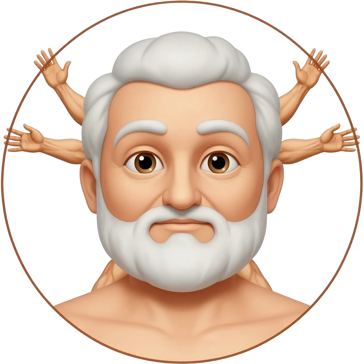 Vitruvian man emoji