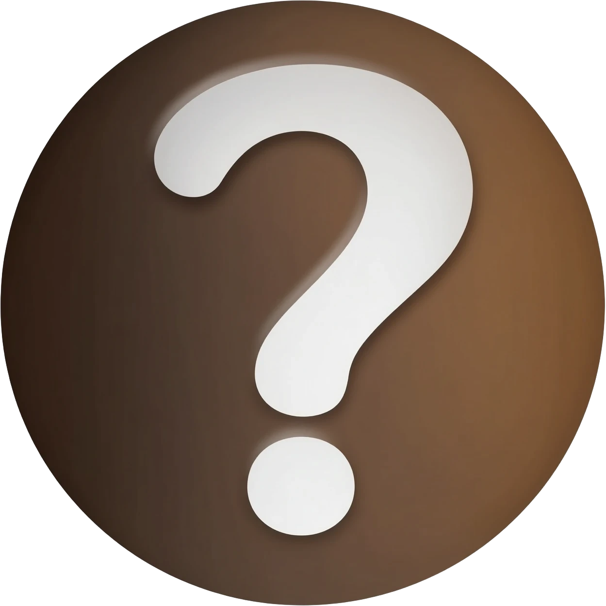 Noir marron et blanc emoji