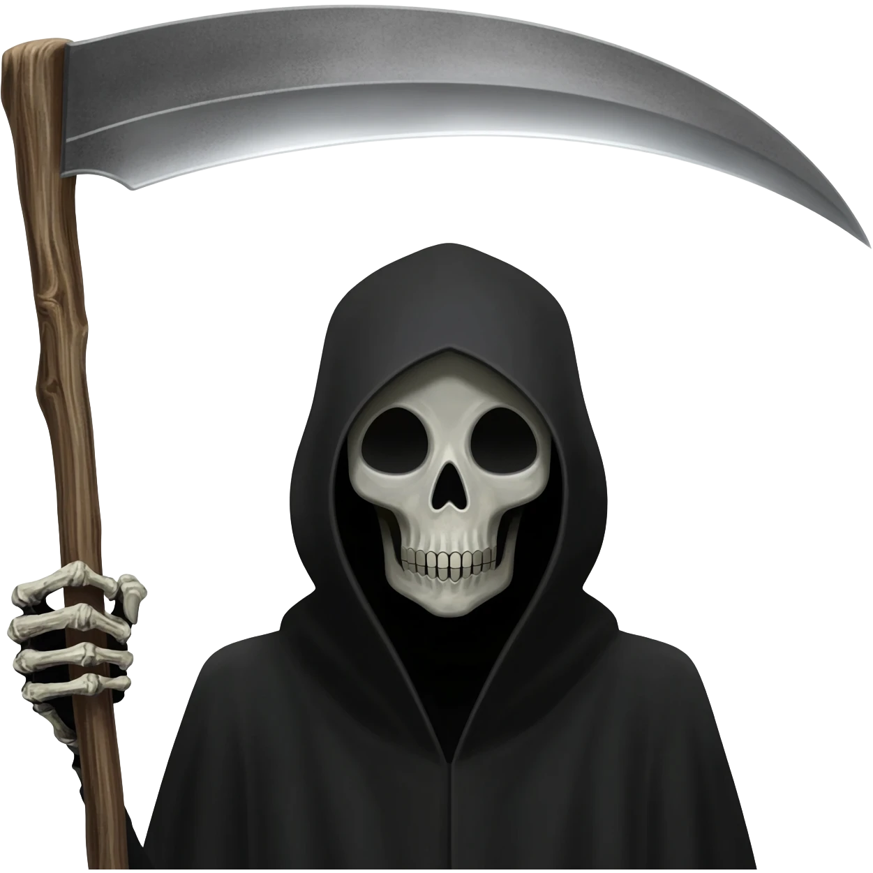 Grim reaper with scythe dark themes emoji